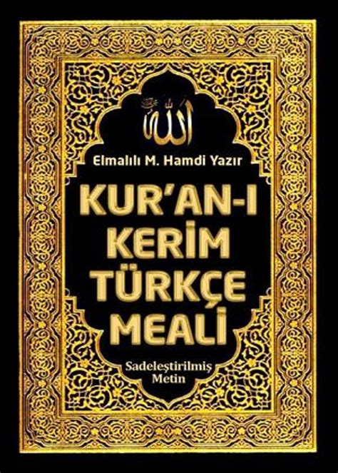 kuran türkçe meali elmalı hamdi pdf